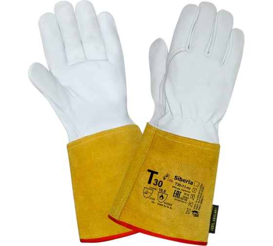 Краги 2Hands Siberia КРС/швы Kevlar овечья кожа/спилок Т30-11-ru 11,5 Siberia