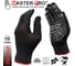Перчатки рабочие нейлоновые Master-Pro® 50 пар МИКРОТАЧ черный с ПВХ покрытием, принт № 2, размер 10 (XL), 2513-NPVC-BLC-PR2-L-50 2