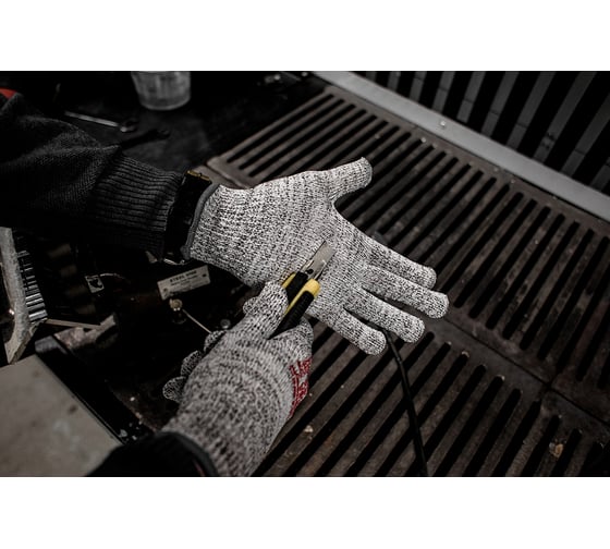 Бесшовные перчатки Jeta Safety от порезов из полиэтиленовой пряжи для защиты, р.М/8, JC051-С01-M