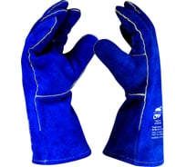 Краги Arcticus ARCTICUS спилк КРС синие АВ, подкл/флис, Kevlar, 35см,коробка 72 пары размер 10, 200520-1072