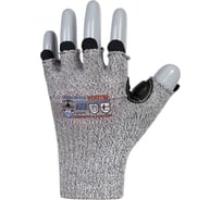 Перчатки антивибрационные Armprotect полиэтилен с кожаным наладонником + виброзащитный вкладыш, без пальцев, ВИБРОБОСС КОПТЕР р10 В7482-2 4640178755270