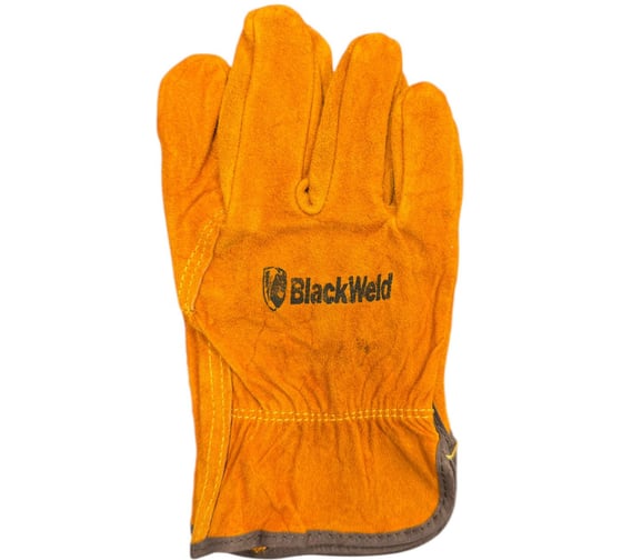 Краги спилковые BlackWeld оранжевые 150251 1