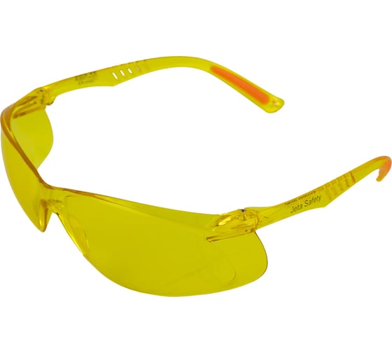 Очки защитные от запотевания и царапин Jeta Safety янтарные линзы JSG-7680A 1