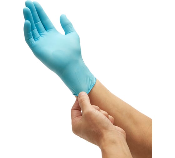 Нитриловые перчатки Kimberly-Clark KleenGuard G10 синие, р.XS, 100 шт. 57370