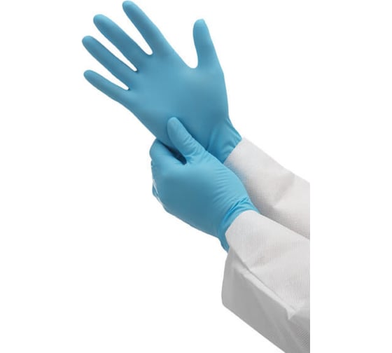 Нитриловые перчатки Kimberly-Clark KleenGuard G10 синие, р.XS, 100 шт. 57370