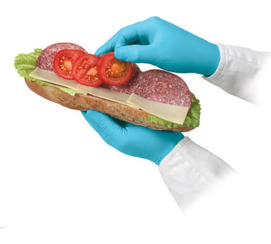 Нитриловые перчатки Kimberly-Clark KleenGuard G10 синие, р.XS, 100 шт. 57370