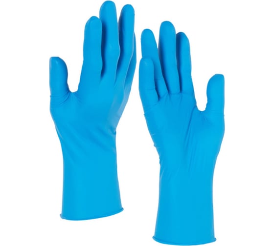 Нитриловые перчатки Kimberly-Clark KleenGuard G10 синие, р.XL, 90 шт 57374