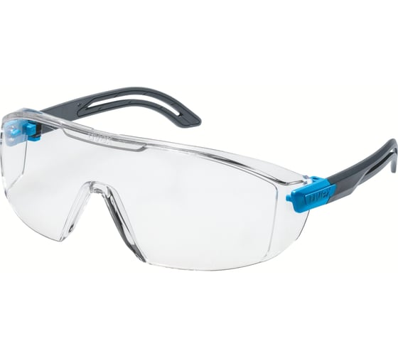 Очки открытые Uvex Ай-Лайт, линза: прозрачная, оправа: черно-синяя, арт. 9143265 1
