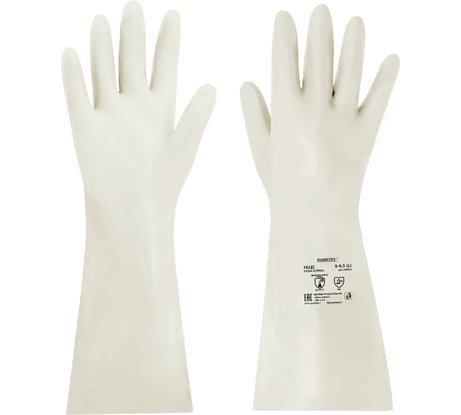 Перчатки нитриловые RABBITEX КЩС EXTRA STRONG КОМПЛЕКТ 12 пар химически устойчивые, р.9-9,5 L (большой) 700916
