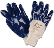 Перчатки с нитриловым покрытием Honeywell Блюсейф (Bluesafe) с манжетой T101-8