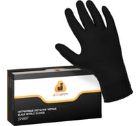 Нитриловые перчатки Jeta Safety черные, размер L/9, 100 шт, JSN8 JSN809/L