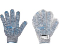 Перчатки TDM ELECTRIC х/б с ПВХ, Протектор, серый меланж, 10, плотная вязка, 10 пар, упаковка 10 штук SQ1016-0204