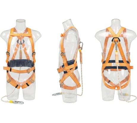 Страховочная привязь со стропом из полиамидного каната с амортизатором ТМ Gigant СПР-03 аВК