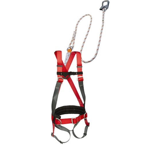 Страховочная привязь со стропом из полиамидного каната с амортизатором ТМ Gigant СПР-03 аВК 1