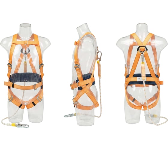 Страховочная привязь со стропом из полиамидного каната с амортизатором ТМ Gigant СПР-03 аВК