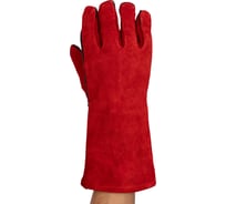 Краги спилковые NewLine красные ТРЕК, 12 пар 168058_12