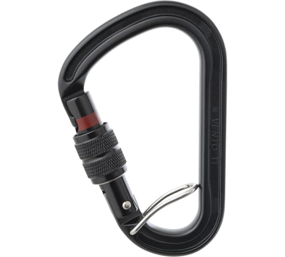 Карабин VENTO Titanium с резьбовой муфтой пином черный vnt 1234_bk 1