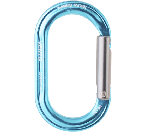 Карабин VENTO Вспомогательный овал, Голубой vnt 1135_bu 1