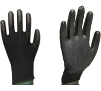 Нейлоновые перчатки NewLine с покрытием из полиуретана черные, 12 пар 168114/1_12