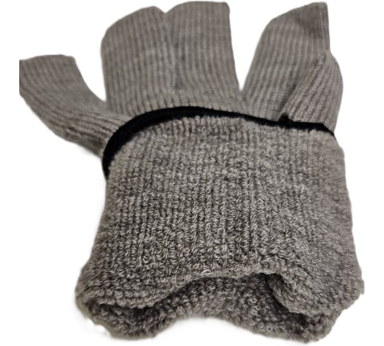 Перчатки акриловые с шерстью NewLine утепленные, серые 10 пар 168092_10 1