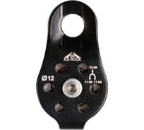 Блок-ролик ICE ROCK с фиксированными щечками с подшипником, ролик нерж IR 0403-2