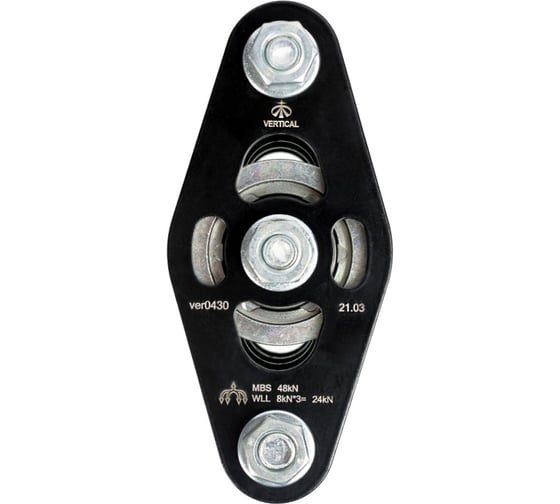 Блок-ролик тройной Vertical (малый с крюком) ver 0430 1