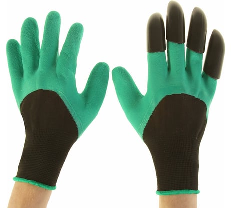 Нейлоновые перчатки с латексным покрытием Greengo Землеройки размер 10 2410095