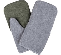 Рабочие рукавицы TDM ELECTRIC Полюс, брезентовый наладонник, серые, 1 пара, SQ1016-0517