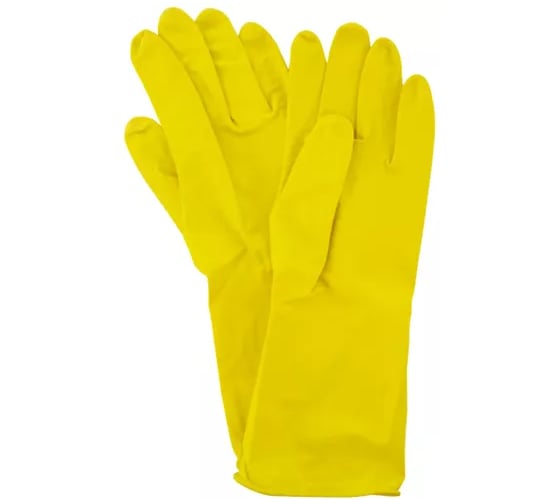 Перчатки хозяйственные SAMGRUPP резиновые с хлопковым напылением, размер L, 12 пар SAMC-074300009-12 1