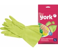 Резиновые перчатки YORK Алоэ, р. L 092140