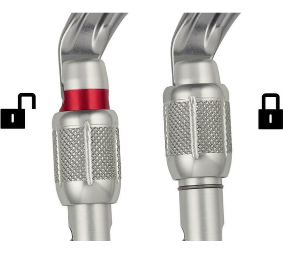Овальный карабин с муфтой Petzl OK SCREW-LOCK M33A SL