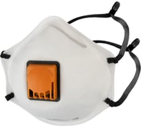 Респиратор с регулировкой резинок FFP2 R D чашеобразный с клапаном Jeta Safety 200шт JM-7622-box