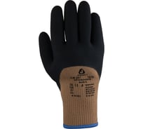 Перчатки утепленные Jeta Safety (120 пар) с губчатым латексным покрытием на 3/4, JLW-201, р.9/L, JLW-201-box-L
