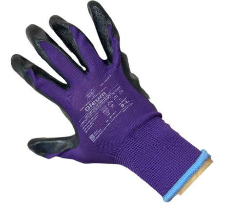Перчатки нейлоновые GOLD MANIBUS Oleum с покрытием из вспененного нитрила р.10 (XL) 12/240 GM-1005N-10