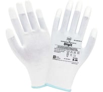 Перчатки Gold Manibus GM-1004PU-white-8 Digit нейлоновые белые с полиуритановым покрытием р.8 (M) 12/240 УТ-00000598