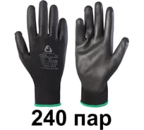 Защитные перчатки для точных работ Jeta Safety (240 пар) из полиэфира c полиуретановым покрытием, разм.M/8, JP011b-box-M