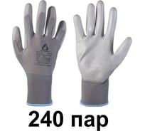 Защитные перчатки для точных работ Jeta Safety (240 пар) из полиэфира c полиуретановым покрытием, разм.M, JP011g-box-M