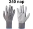 Перчатки защитные для точных работ Jeta Safety, 240 пар, из полиэфира с полиуретановым покрытием, размер M/8 JP011g-box-M 1