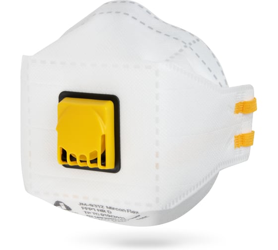 Респиратор Jeta Safety (20 шт) FFP1 NR D, трехпанельный, с клапаном, JM-9312-pack 1