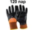 Перчатки маслобензостойкие (МБС) с нитриловым покрытием на 3/4 Jeta Safety 120 пар размер L/9 JNF-201-box-L 1