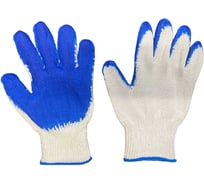 Перчатки SAMGRUPP трикотажные с синим латексным обливом, в индивидуальной упаковке SAMC-074051101-1