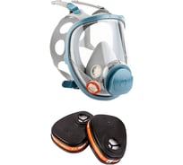 Полнолицевая маска с антивандальным покрытием+фильтры А1 Jeta Safety размер XL комплект 6950/6510-XL