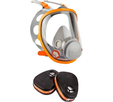 Комплект полнолицевой маски 5950 с фильтрами 6510 (А1), размер M (средний) Jeta Safety 5950/6510-M