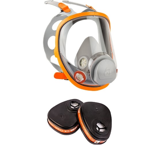 Комплект полнолицевой маски 5950 с фильтрами 6510 (А1), размер M (средний) Jeta Safety 5950/6510-M