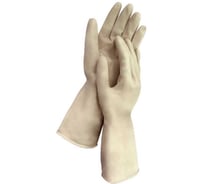 Перчатки многоразовые латексные сверхпрочные бежевые LAIMA, размер M, 96 г 700547