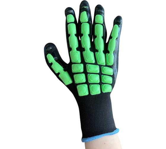 Перчатки Jeta Safety (12 пар) из полиэфира с пенонитриловым покрытием с противоударными накладками из латекса на тыльной стороне, р.10/XL, JAL-101-pack-XL 1