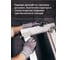 Эластичные перчатки из нейлона и спандекса 120 пар Jeta Safety с нитриловым покрытием и точками, р.8/M, JN-061-box-M 6