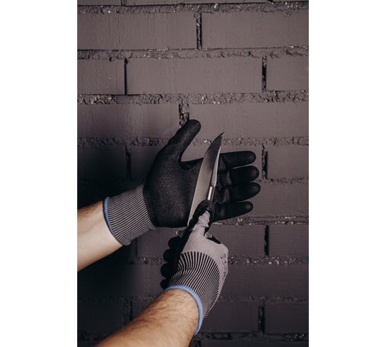 Сверхпрочные перчатки от порезов Jeta Safety из полиэтилена с песочным нитриловым покрытием, р.9/L, JCN-151-L 1