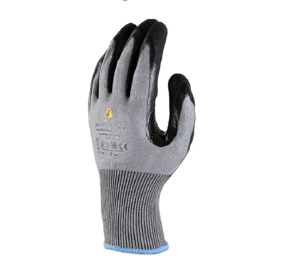 Сверхпрочные перчатки от порезов Jeta Safety из полиэтилена с песочным нитриловым покрытием, р.11/XXL, JCN-151-XXL