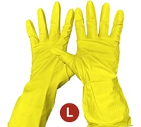 Перчатки резиновые хозяйственные с хб напылением SEBMET размер L (упаковка 12 шт) TD074300009.12